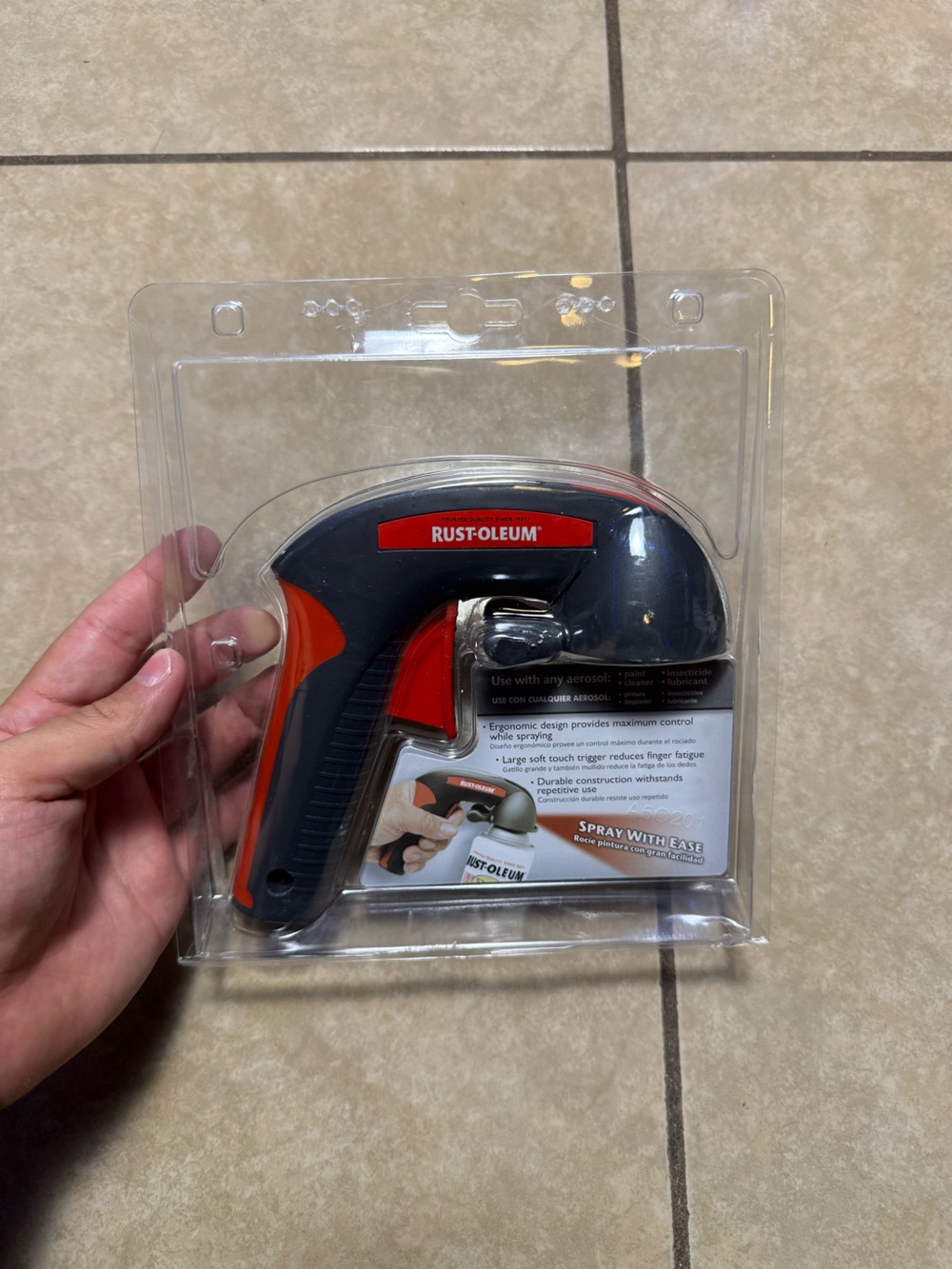 Rust-Oleum Spray Grip Trigger Handle Spray Gun for Aerosol Cans